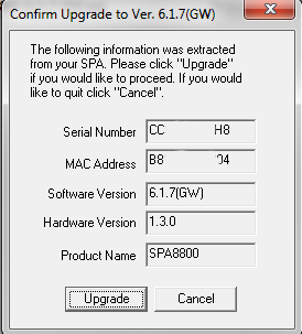 spa8800 firmware upgrade